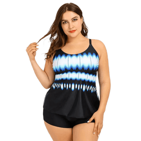 Biquíni Tankini Estampado Plus Size Duas Peças - Janelaila Moda