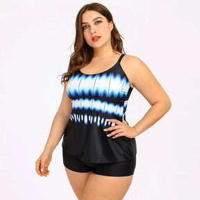 Biquíni Tankini Estampado Plus Size Duas Peças - Janelaila Moda