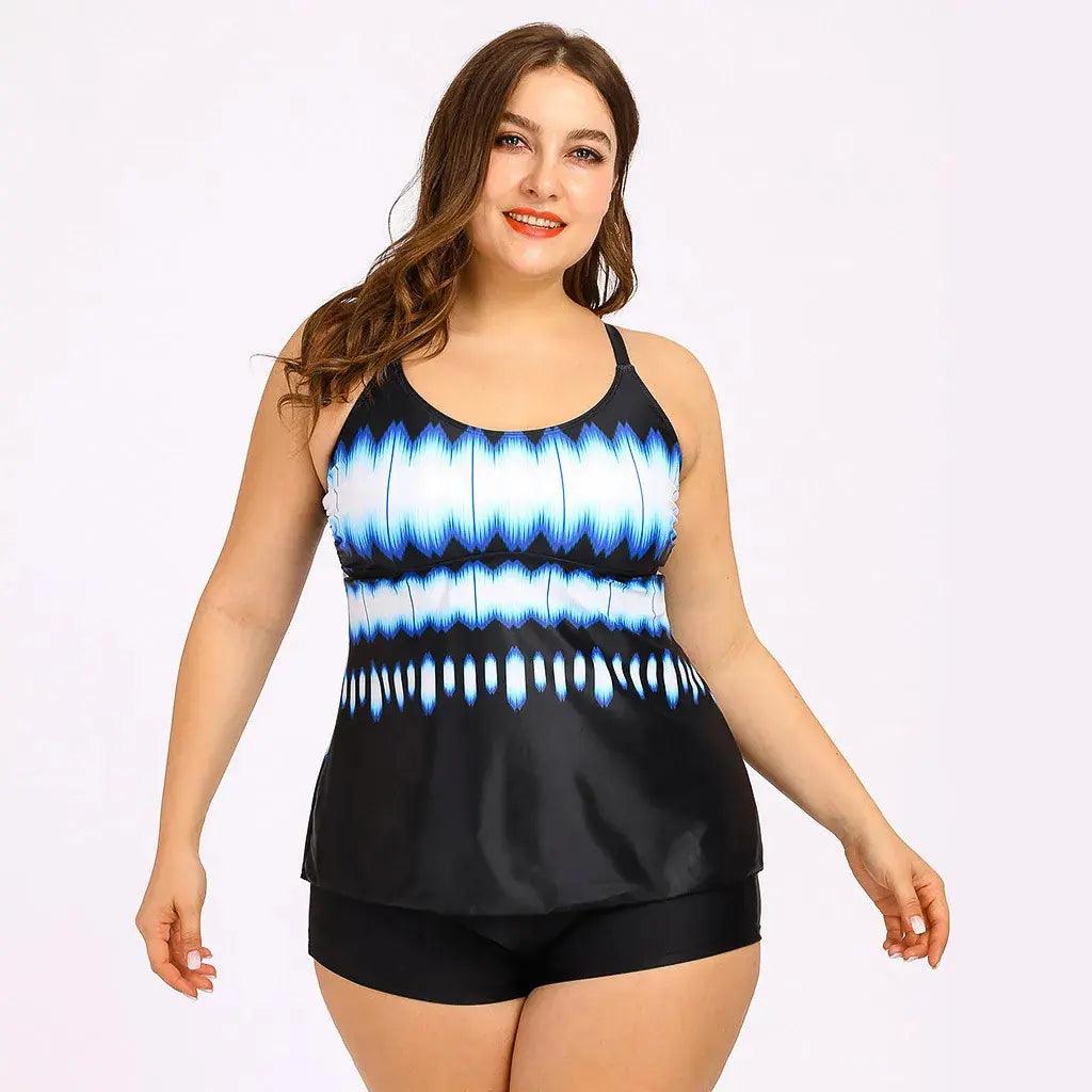 Biquíni Tankini Estampado Plus Size Duas Peças - Janelaila Moda