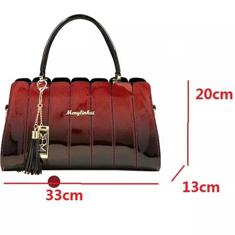 Bolsa Feminina Retrô em Couro Envernizado Fashion - Janelaila Moda