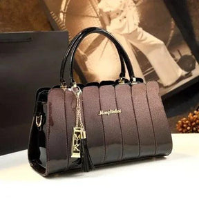 Bolsa Feminina Retrô em Couro Envernizado Fashion - Janelaila Moda