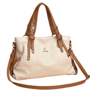 Bolsa Tote Vintage de Três Camadas em Couro Genuíno Luxo e Estilo - Janelaila Moda