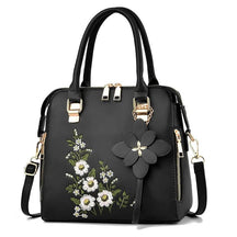 Bolsa Feminina Transversal com Detalhes Florais - Janelaila Moda